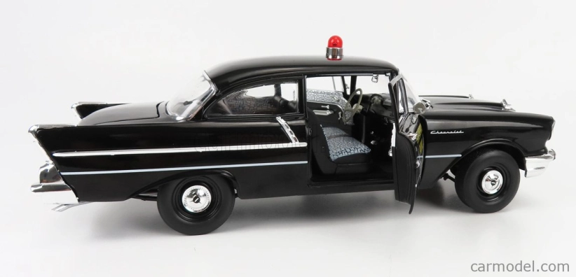Highway61 Chevrolet 150 Sedan Ohio State Patrol Police 1957 1:18 Black