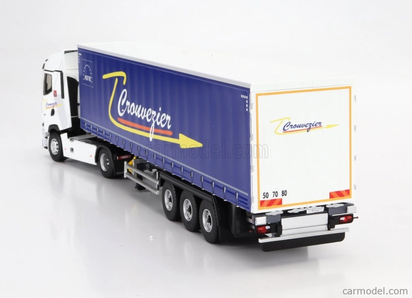 Eligor Renault T520 Truck Telonato Crouvezier Transports 2021 1:43 Bílá Modrá