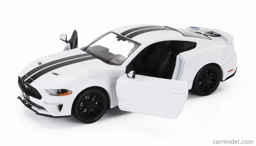 Motor-max Ford usa Mustang Gt Coupe 2018 1:24 Bílá Černá