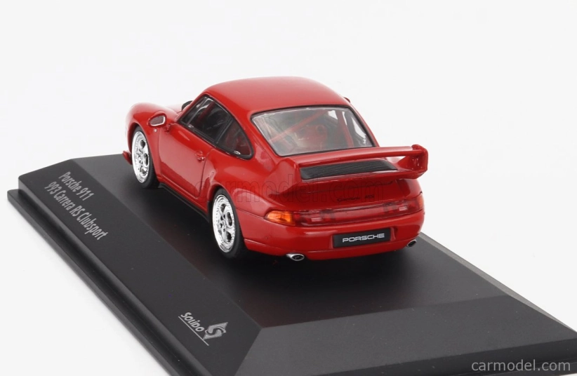 Solido Porsche 911 993 Rs Clubsport Coupe 1993 1:43 Červená