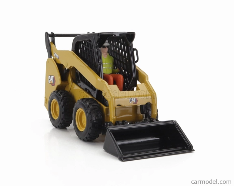 Dm-models Caterpillar Cat272d3 Ruspa Gommata - Skid Steer Loader 1:32 Žlutá Černá