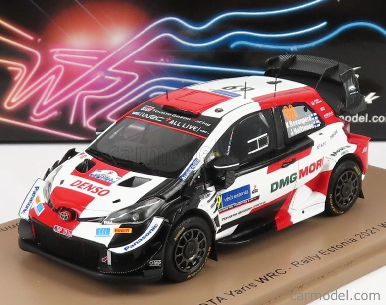 Spark-model Toyota Yaris Wrc Team Toyota Gazoo Racing Wrt N 69 Winner Rally Estonia 2021 K.rovanpera - J.halttunen 1:43 Biela červená čierna