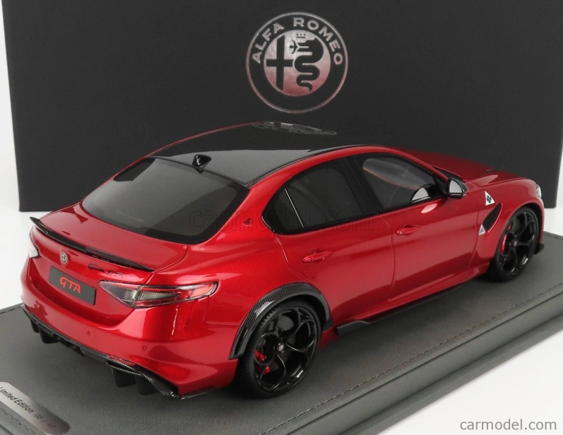 Bbr-models Alfa romeo Giulia Gta 2020 - Con Vetrina - S vitrínou 1:18 Rosso Gta - Red Met