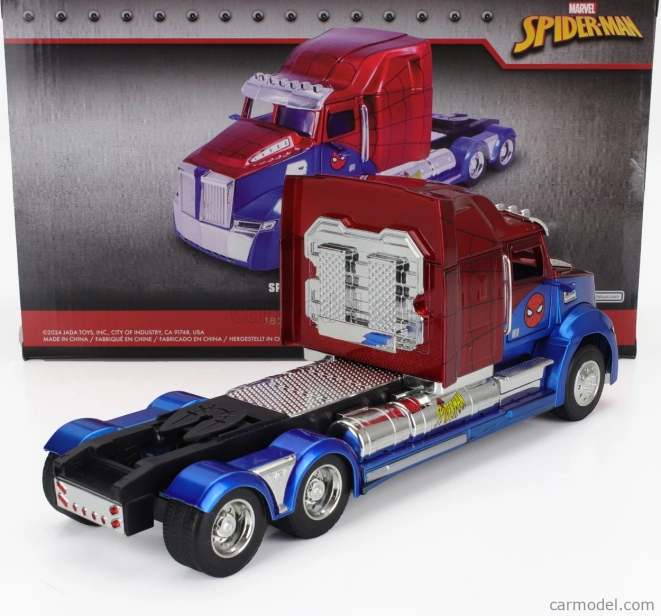 Jada Western star 57x ťahač Spiderman 2009 1:24 Modrá červená
