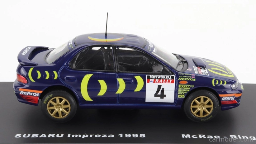 Edicola Subaru Impreza 555 N 4 Winner Rally Rac Lombard 1995 C.mcrae - D.ringer 1:43 Modrá