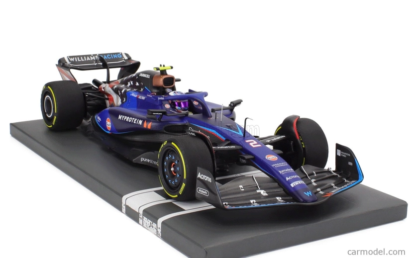 Minichamps Williams F1 Fw45 Team Williams Racing Gulf N 2 Austin Usa Gp 2023 Logan Sargeant 1:18 Modrá