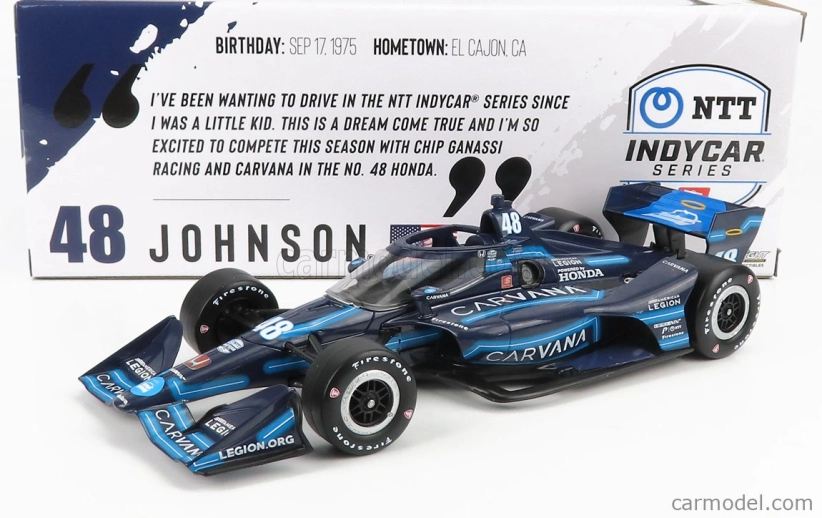 Greenlight Honda Team Chip Ganassi Racing N 48 Indianapolis Indy 500 Indycar Series 2021 J.johnson 1:18 Modrá Černá