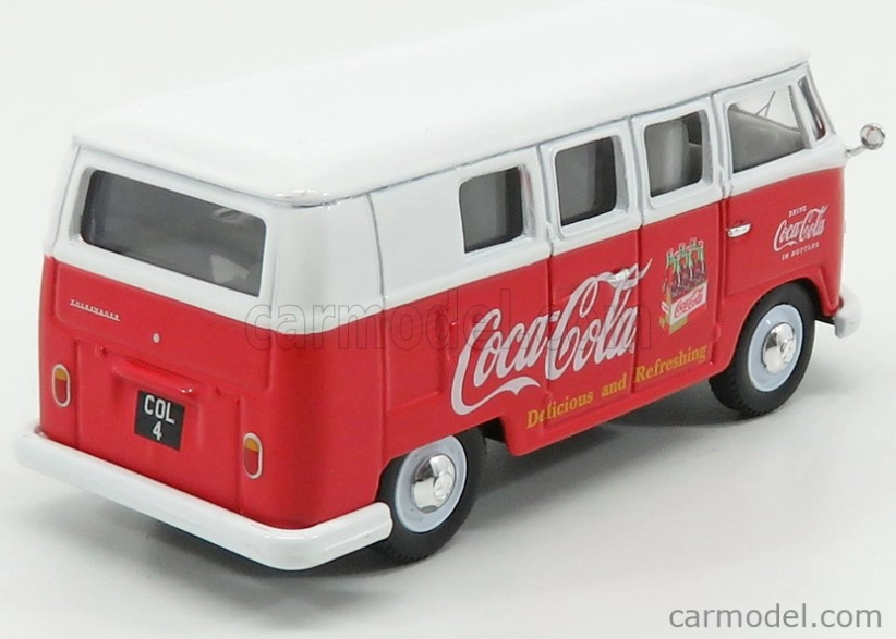 Corgi Volkswagen T1 Camper Van Coca-cola 1961 1:43 Červená Bílá