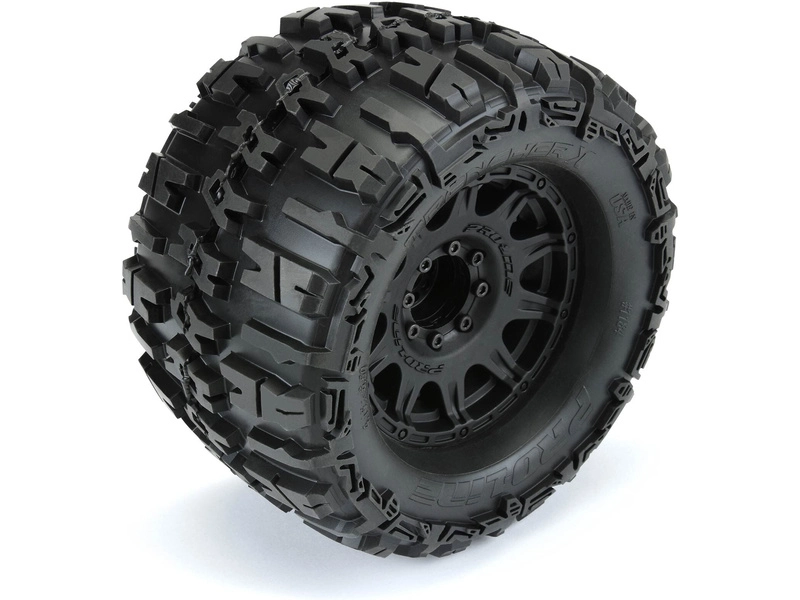 Kolesá Pro-Line 3,8", pneumatiky Trencher X, čierny disk Raid H17 (2)