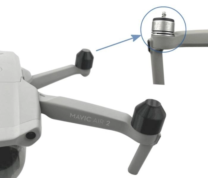 MAVIC AIR 2/2S - Ochranný kryt motorů (4ks) (černá)