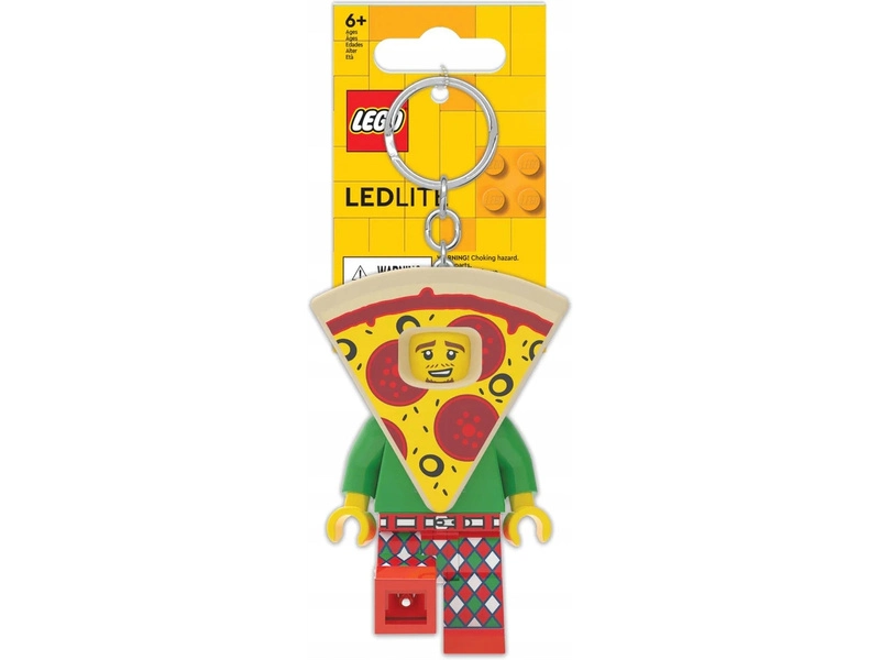 LEGO svietiaca kľúčenka – Ikonická pizza