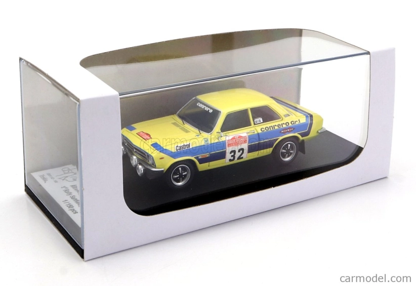 Trofeu Opel Ascona (nočná verzia) N 32 3. Rally Sanremo 1974 Alfredo Fagnola - Evio Novarese 1:43 Žlto-modrá