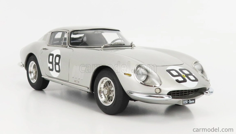 Cmc Ferrari 275 Gtb/c Competizione Ch.9051 N 98 500km Mugello 1966 R.sinibaldi - M.grana 1:18 Silver