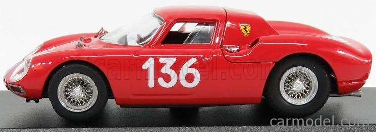 Najlepší model Ferrari 250 Lm N 136 Targa Florio 1965 Nicodemi - Lessona 1:43 Red