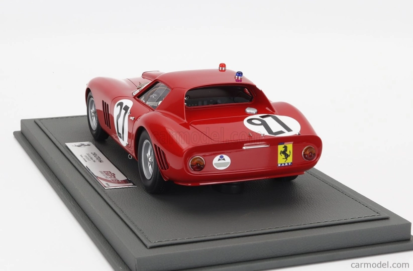 Bbr-models Ferrari 250 Gto Coupe Team North American Racing N.a.r.t. N 27 24h Le Mans 1964 Fernand Tavano - Bob Grossman - Con Vetrina - S vitrínou 1:18 červená
