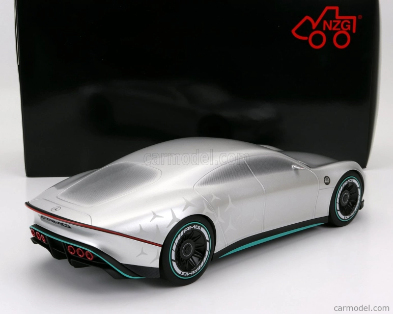 Nzg Mercedes Benz Vision Amg Elektrické auto 2022 1:18 Strieborná zelená
