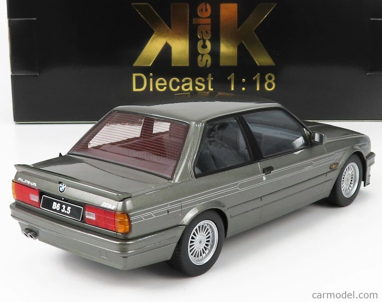 BMW radu 3 Alpina B6 3.5 (e30) 1988 v mierke Kk 1:18 Grey Met
