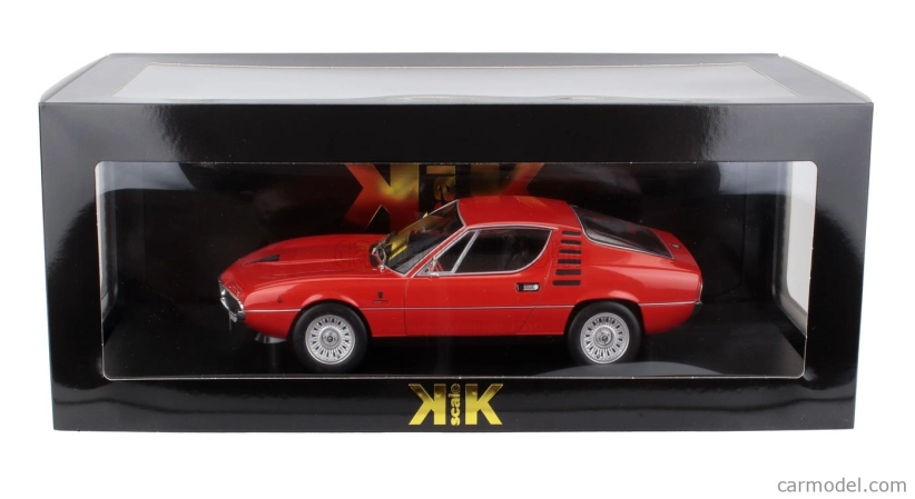 Kk-scale Alfa romeo Montreal 1970 - Black Interior 1:18 Alfa Red