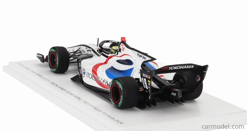 Spark-model Dallara Sf23 Trd 01f Team Enex Impul N 19 Super Formula Season 2024 Theo Pourchaire 1:43 Bílá Černá Červená