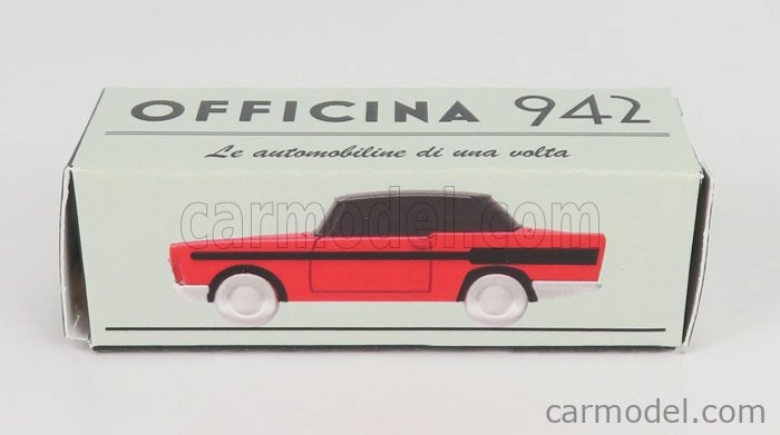 Officina-942 Fiat 1200 Coupe Carrozzeria Scionieri 1958 1:76 červená čierna