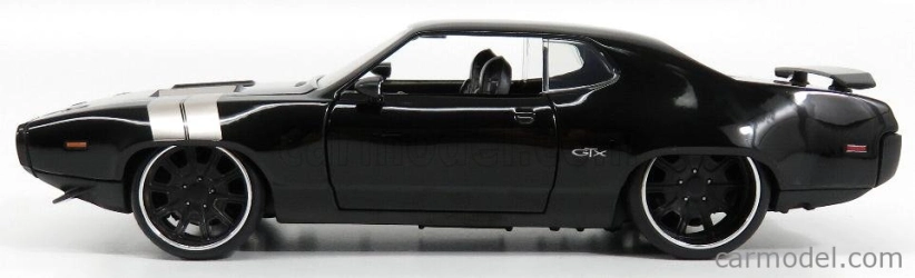 Jada Plymouth Dom's Gtx Coupe 1971 - Fast & Furious 8 2017 1:24 Černá Stříbrná