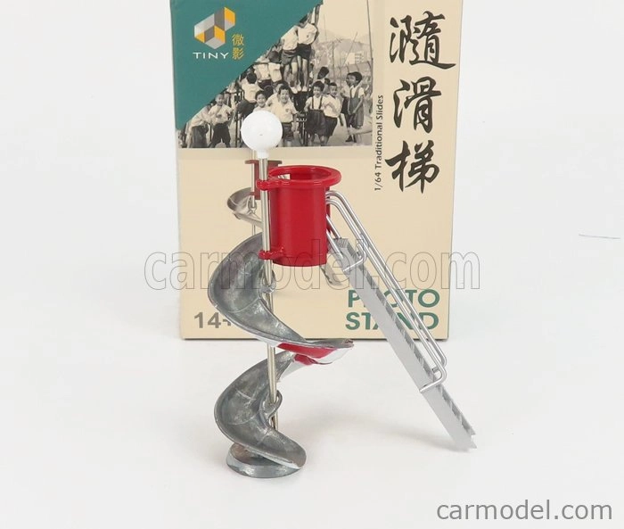 Tiny toys Accessories Traditional Slide Photo Stand 1:64 Silver Red