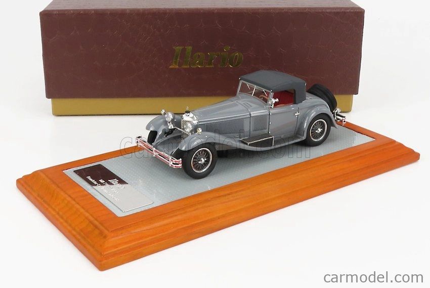 Ilario-model Mercedes Benz 710ss Spider Sn36208 Roadster Cabriolet Castagna Closed 1929 - Aktuálne auto 1:43 Grey