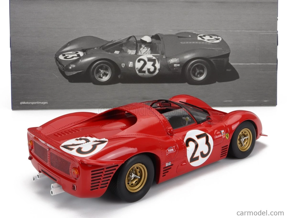 Werk83 Ferrari 330 P3 4.0l V12 Spider Team Ferrari Spa Sefac N 23 Winner 24h Daytona 1967 Lorenzo Bandini - Chris Amon 1:18 Red