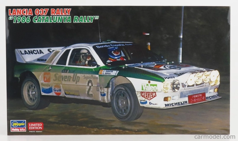 Hasegawa Lancia 037 Rally Seven-up N 2 Rally Catalunya 1986 J.sabater - S.servia 1:24 /
