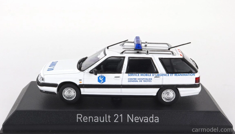 Norev Renault R21 Nevada Sw Station Wagon Samu Ambulance 1991 1:43 Biela