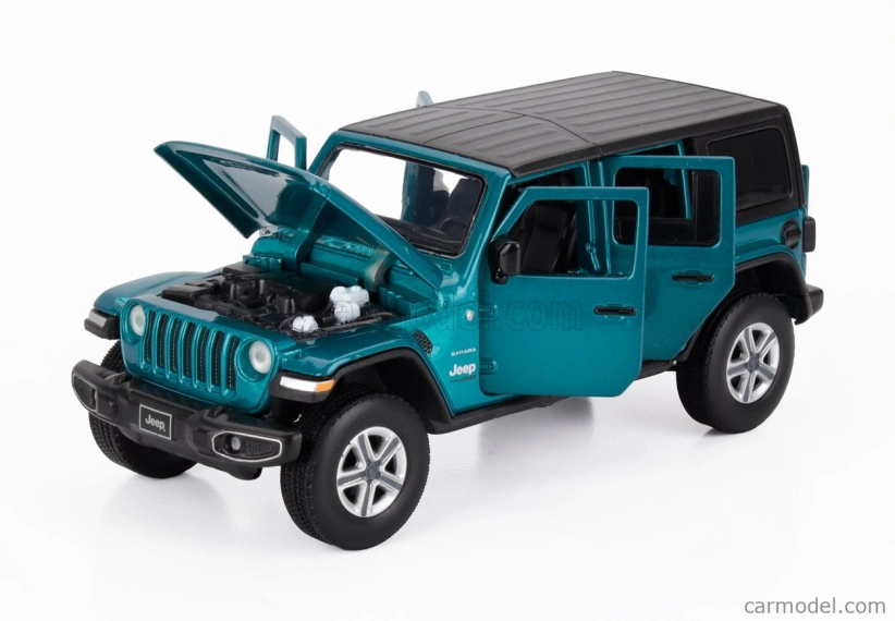 Tayumo Jeep Wrangler Sahara Hard-top 2012 1:32 Blue Black