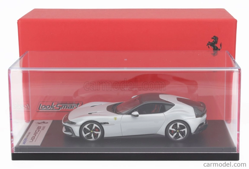 Looksmart Ferrari 12 Cilindri V12 830cv 2024 1:43 Bianco Artico - Biela s čiernou