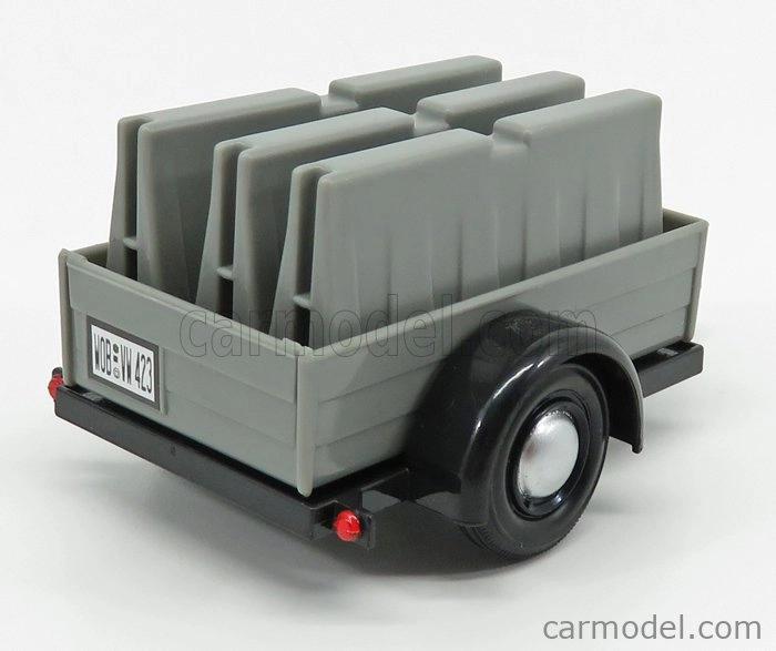 Motor-max Volkswagen T1 Type 2 Double Cabine Pick-up Closed Road Service 1962 With Trailer 1:24