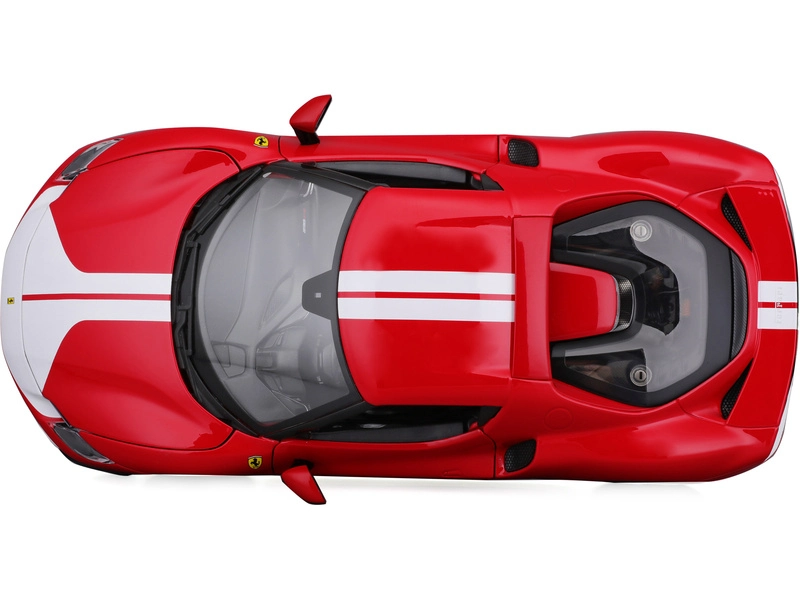 Bburago Ferrari 296 Gtb Assetto Fiorano 2022 1:18 Červená Bílá