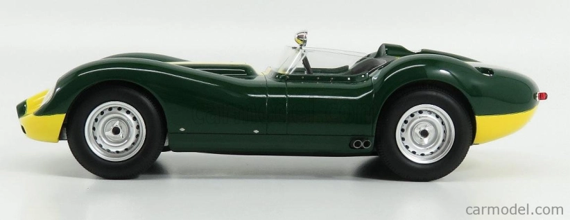 Matrix modely v mierke 1:18 Jaguar Lister 1958 Zeleno-žltá