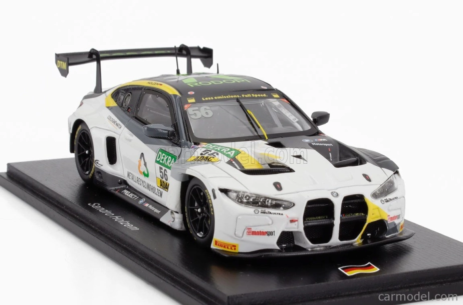 Spark-model BMW radu 4 M4 Gt3 N 56 Projekt Dtm 2023 Sandro Holzem 1:43 Biela čierna