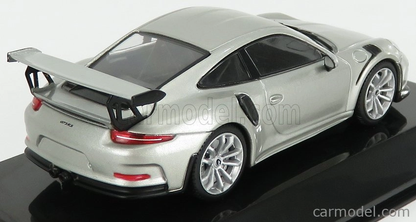 Edicola Porsche 911 991 Gt3 Rs 2015 - Con Vetrina - S vitrínou 1:43 Silver