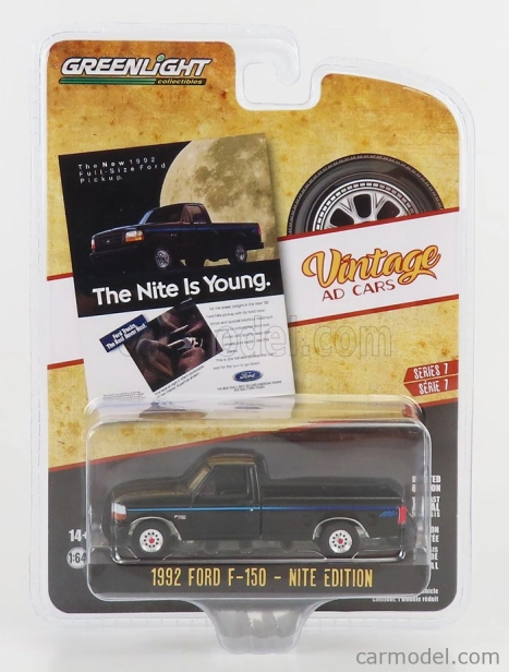 Greenlight Ford usa F-150 Pick-up Nite Edition 1992 1:64 čierna