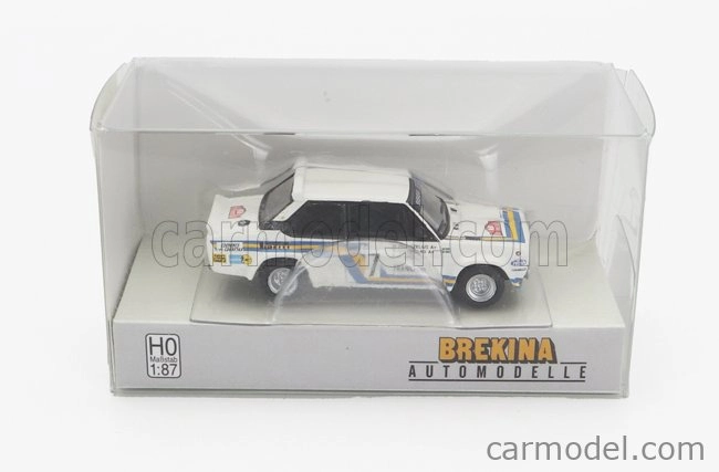 Brekina plast Fiat 131 Abarth Team Svenska Fiat N 7 1:87, bílá