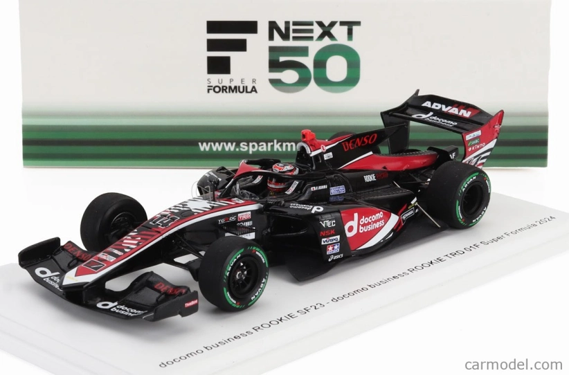 Spark-model Dallara Sf23 Trd 01f Team Rookie Racing N 14 Super Formula Season 2024 Kazuya Oshima 1:43 Černá Červená