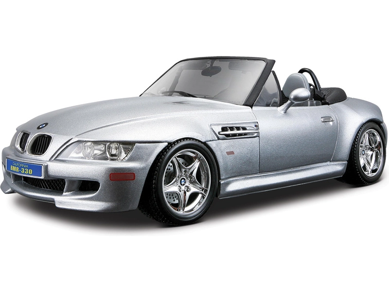 Bburago BMW M Roadster 1:18 strieborný