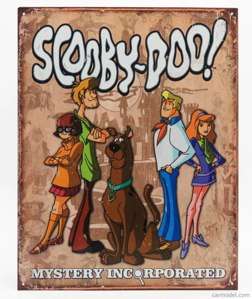 Edicola Príslušenstvo Kovový tanier - Scooby Doo 1:1 Biela modrá hnedá