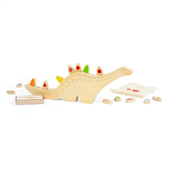 Bigjigs Toys Drevená triediaca hra Dinosaurus