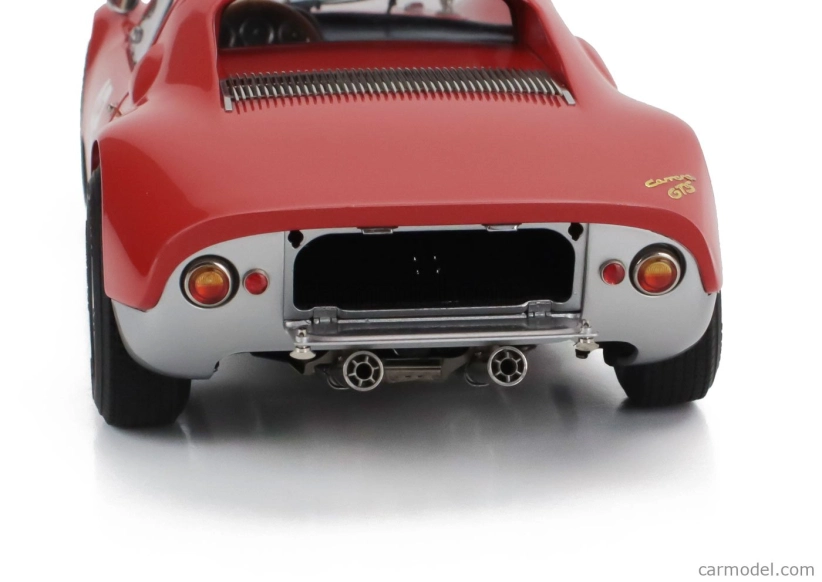 Cmc Porsche 904 Carrera Gts Ch.904-043 N 42 Pebble Beach Auctions 2017 1:18 Červená Stříbrná