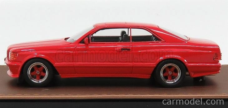 Glm-models Mercedes benz S-class 560sec 6.0 Amg (c126) Coupe 1984 1:43 Red