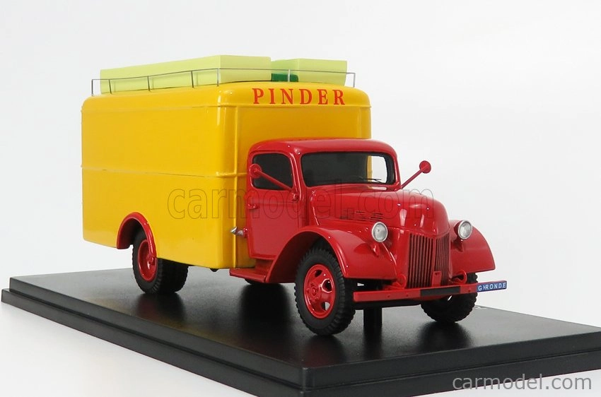 Perfex Ford usa Truck Van Poissy Laboual Circus Pinder 1951 1:43 Červená Žlutá