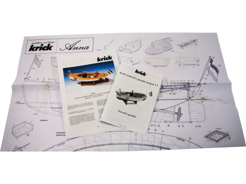 RC stavebnica Krick Anna kit bez parného stroja