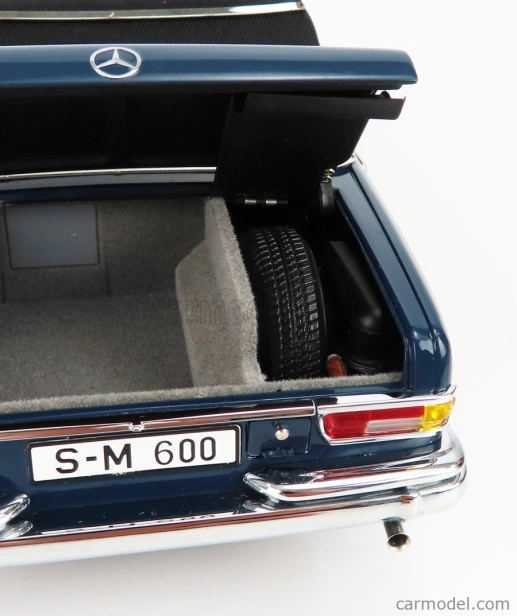 Cmc Mercedes Benz S-class 600 Pullman (w100) Landaulet Soft-top Semiconvertible 1969 1:18 Modrá