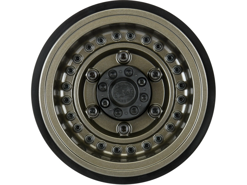 Pro-Line disk 2.9" Black Rhino Armory Gunmetal Aluminum Dual Offset (+5/+10): Axial SCX6