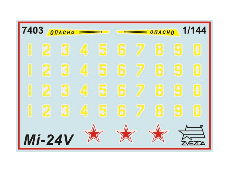 Zvezda Snap Kit – Mil Mi-24 VP (1:144)